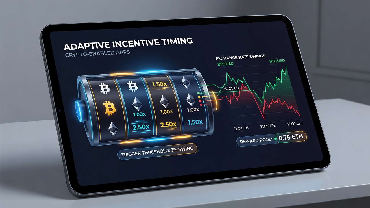 Live data dashboard showing exchange rate fluctuations triggering casino credit unlocks in real time