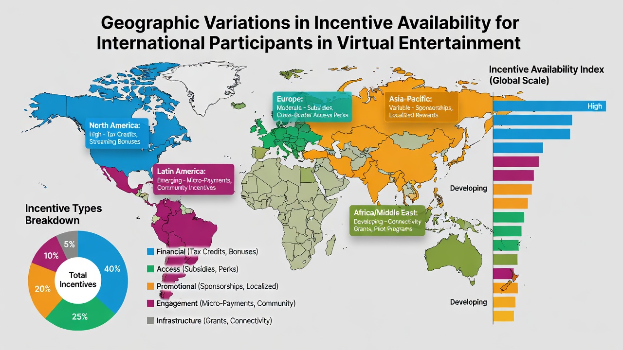 Infographic illustrating incentive availability differences across continents in 2026