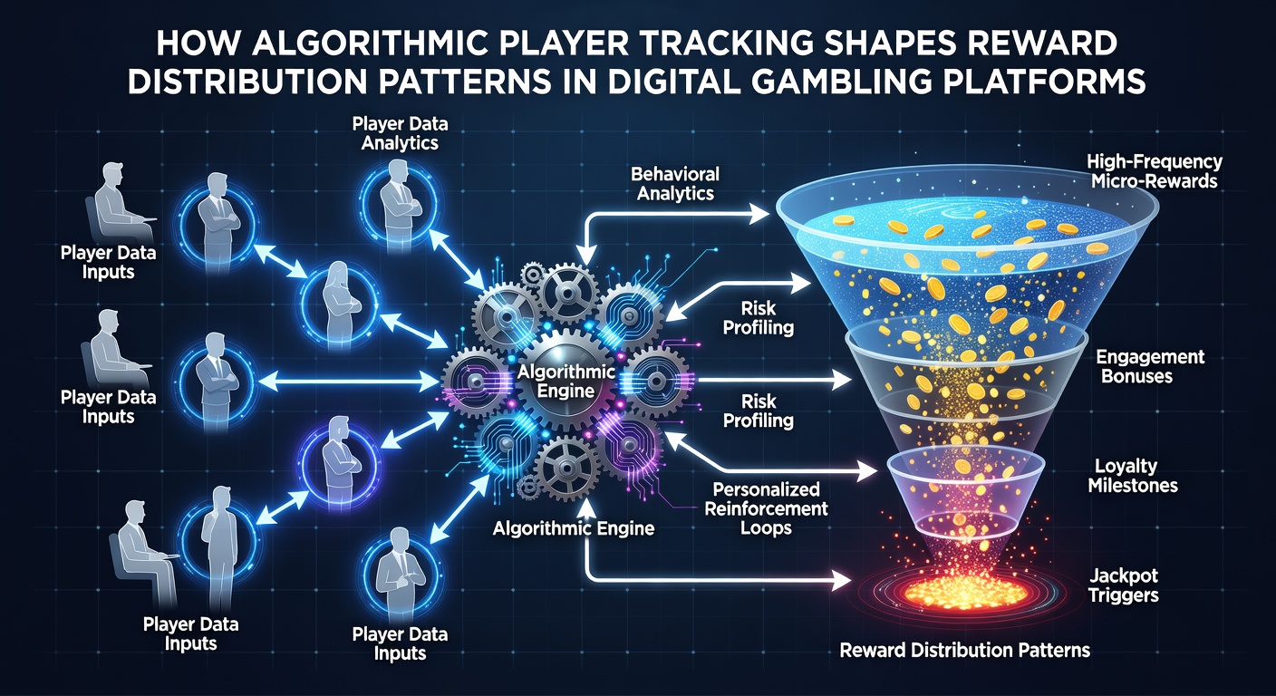 Data visualization dashboards displaying reward distribution curves based on player tracking algorithms