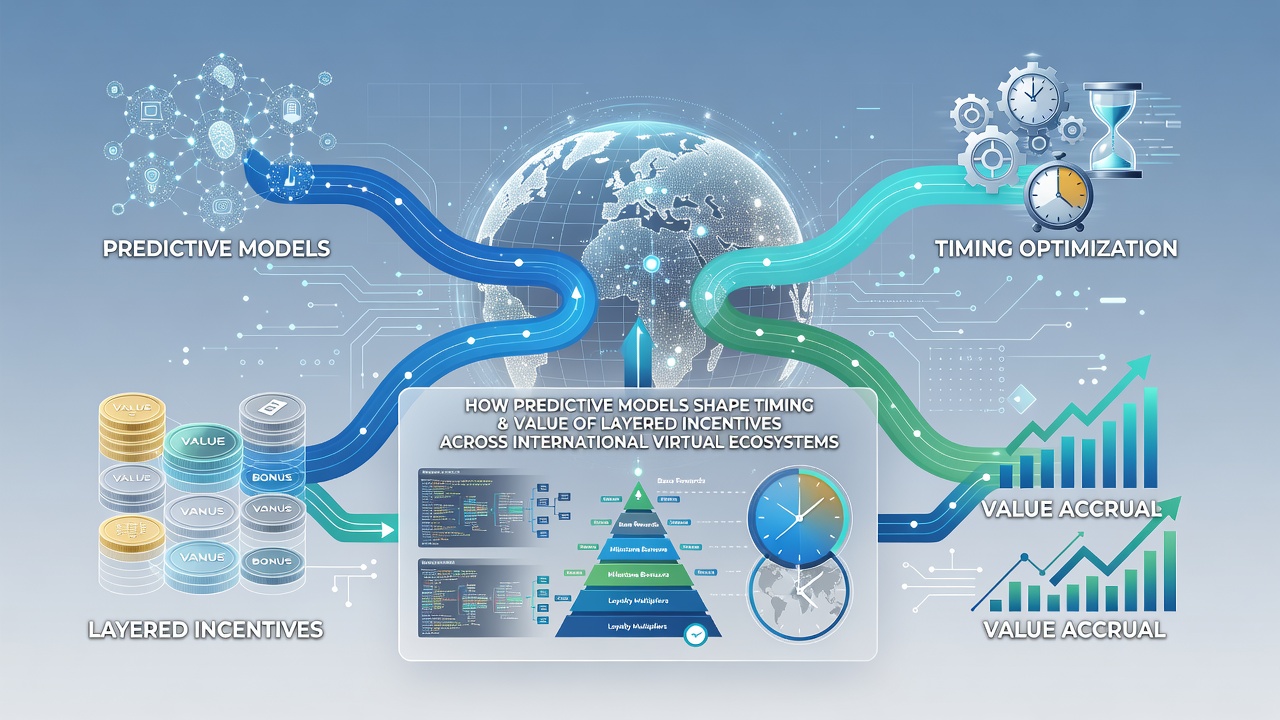 Layered incentive structures visualized through predictive analytics dashboards in blockchain-enabled gaming platforms