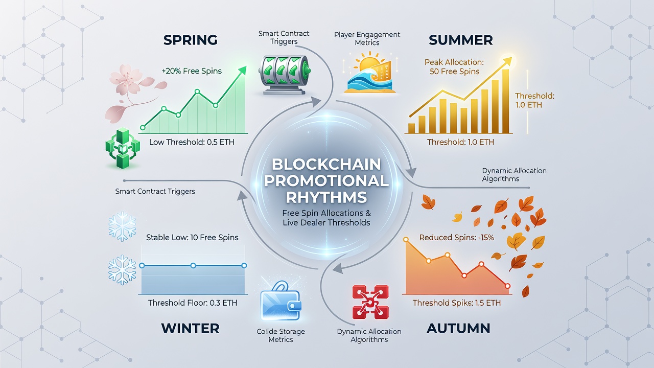 Live dealer tables integrated with seasonal blockchain promotions and threshold indicators